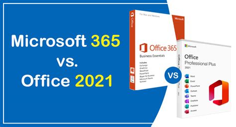 diferença office 365 e 2021